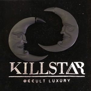 Killstar Crescent Moon Earrings